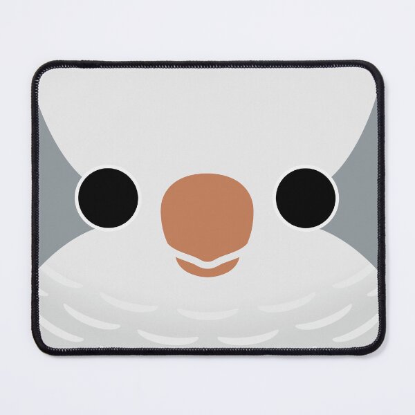 Item preview, The face of a Grey Monk Parakeet designed and sold by INKOYADO.