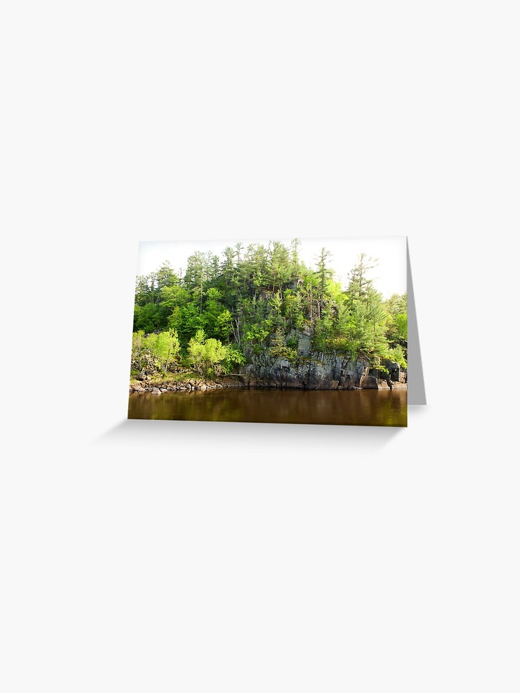 Thumbnail 1 of 2, Greeting Card, St. Croix River Cliffside designed and sold by connorwanderer.