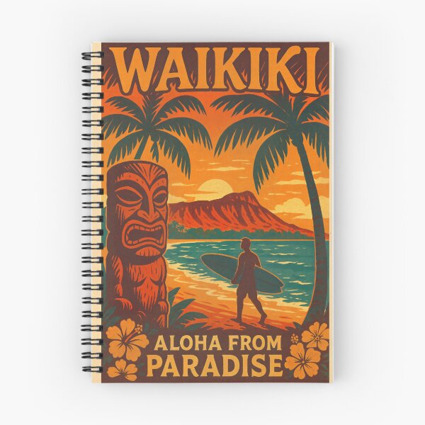 Artikelvorschau, Waikiki Hawaii Vintage entworfen und verkauft von LoveLabDesign.