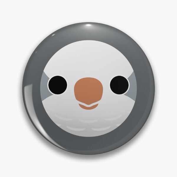 Item preview, The face of a Grey Monk Parakeet designed and sold by INKOYADO.