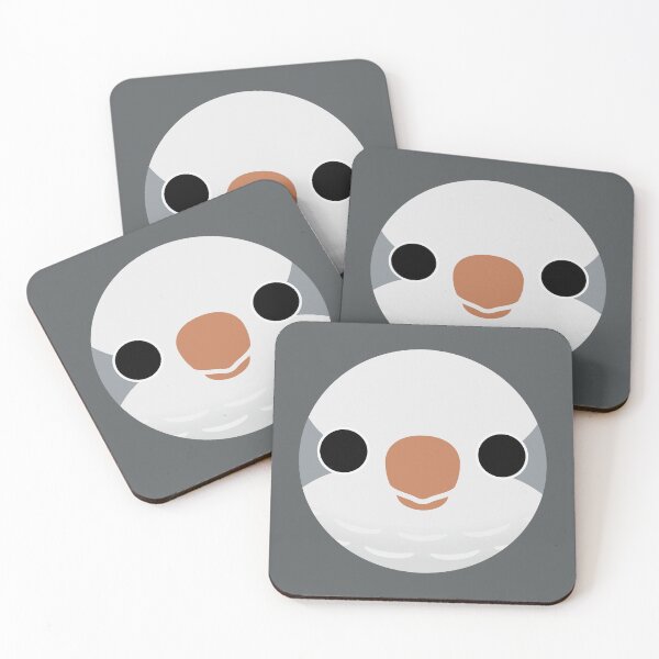 Item preview, The face of a Grey Monk Parakeet designed and sold by INKOYADO.