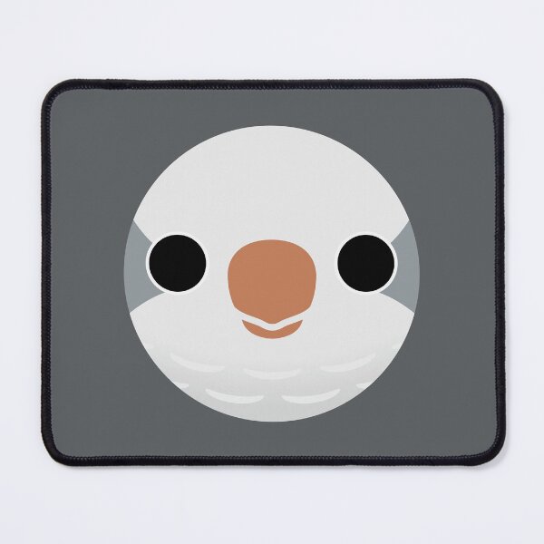 Item preview, The face of a Grey Monk Parakeet designed and sold by INKOYADO.