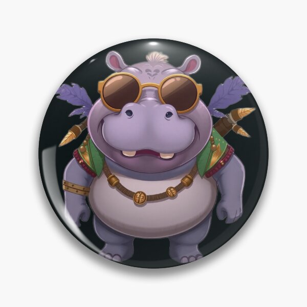 Item preview, Derpy Hippo ‘Angel’ | Failed Warrior | Moodimals Collection designed and sold by Simple Nature Studio.