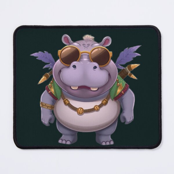 Item preview, Derpy Hippo ‘Angel’ | Failed Warrior | Moodimals Collection designed and sold by Simple Nature Studio.