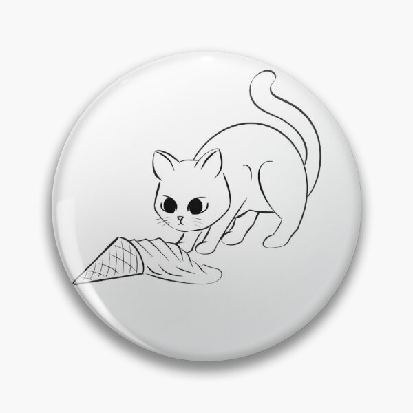 Item preview, Ice cream cat designed and sold by katey-creates.