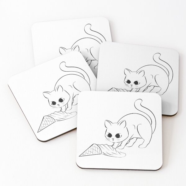 Item preview, Ice cream cat designed and sold by katey-creates.