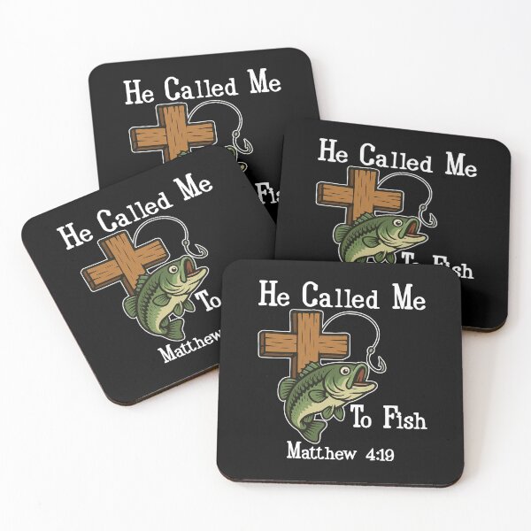 Item preview, He Called Me To Fish, Matthew 4:19, Faith-Based Fishing designed and sold by ahmed2751989.