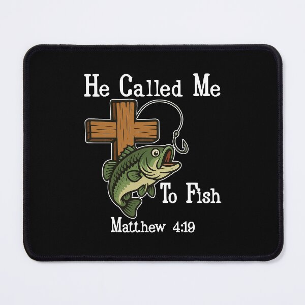 Item preview, He Called Me To Fish, Matthew 4:19, Faith-Based Fishing designed and sold by ahmed2751989.