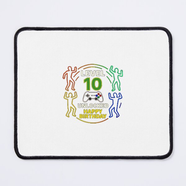 Item preview, Level 10 Unlocked Birthday Neon Circle | Gamer Party PNG Design designed and sold by Aucia.