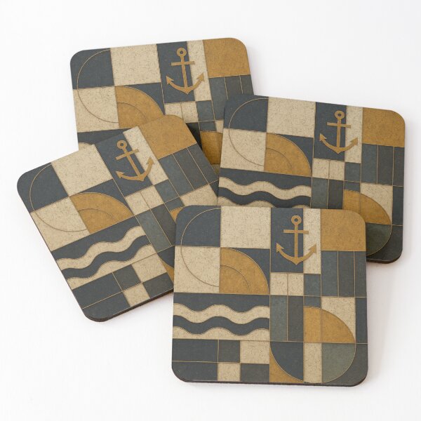 Item preview, Nautical Bauhaus – Vintage Maritime Abstract designed and sold by Zenvo.