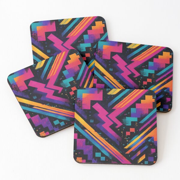 Item preview, Retro Glitch Pixel Art Pattern designed and sold by WauWPrints.