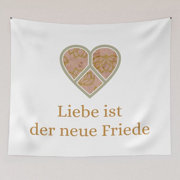 Item preview, Die Liebe ist der neue Frieden – Love is the New Peace designed and sold by 	aluzia.design.
