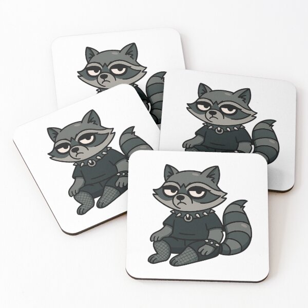 Item preview, Emo Raccoon – 2000s Scene Kid Energy designed and sold by CanSparkleArt.