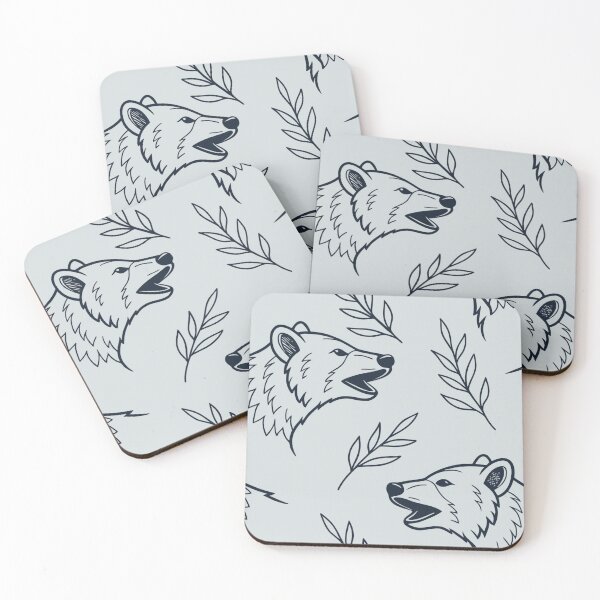 Item preview, Soft Polar Bears Minimalist Pattern designed and sold by Simple Nature Studio.