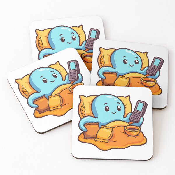Item preview, Introvert Octopus – Snacks, Blankets, and Flip Phones designed and sold by CanSparkleArt.