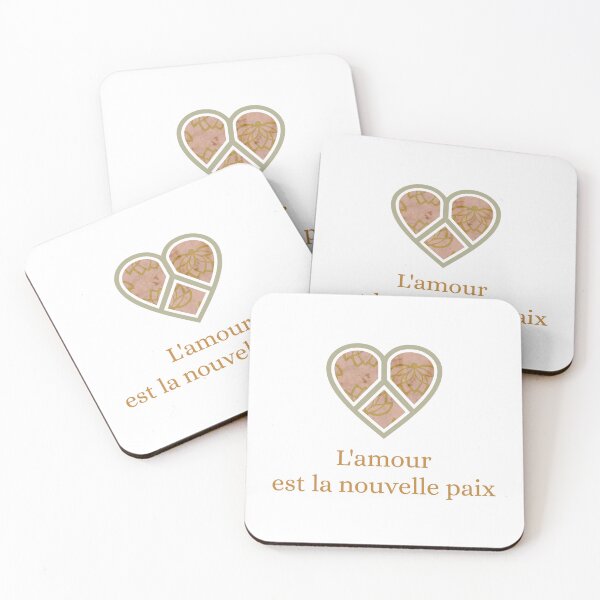 Item preview, L’Amour est la Nouvelle Paix – Love is the New Peace designed and sold by 	aluzia.design.