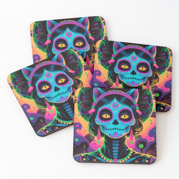 Item preview, Catrina Neon — Day of the Dead designed and sold by  Ojo de Lilith.