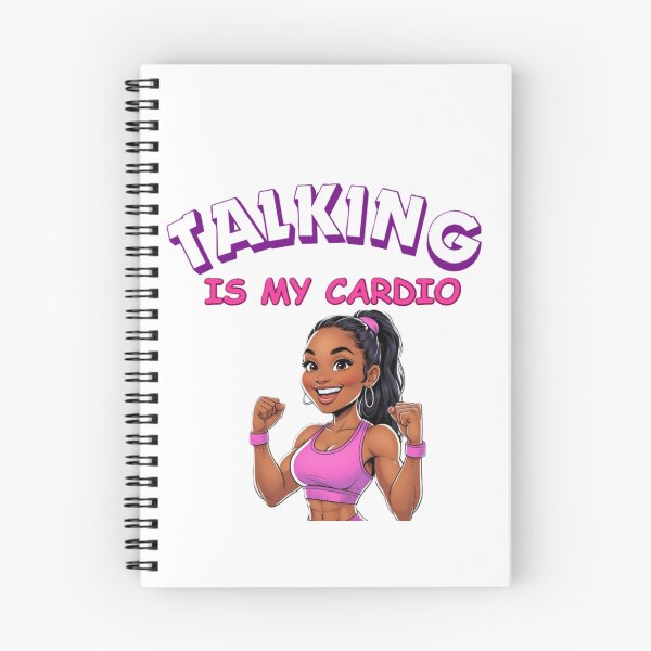 Item preview, Talking Is My Cardio (African American) designed and sold by BreakupCentral.