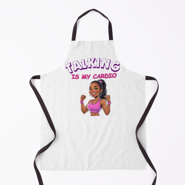 Item preview, Talking Is My Cardio (African American) designed and sold by BreakupCentral.