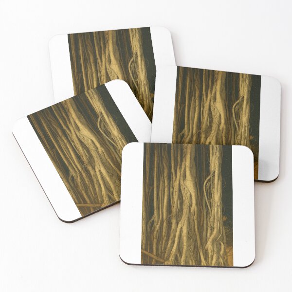 Item preview, Mystic Roots | Banyan Tree Trunks at Night - Sacred Forest Silence designed and sold by GEEEN.
