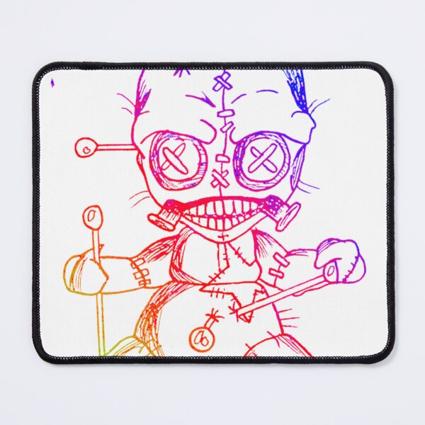 Item preview, Colorful Curse – Voodoo Doll with Pins designed and sold by BoneandBloomCo.