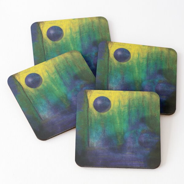 Item preview, Abstract Blue Green Composition - Modern Textured Art designed and sold by Lauren Visual Arts.