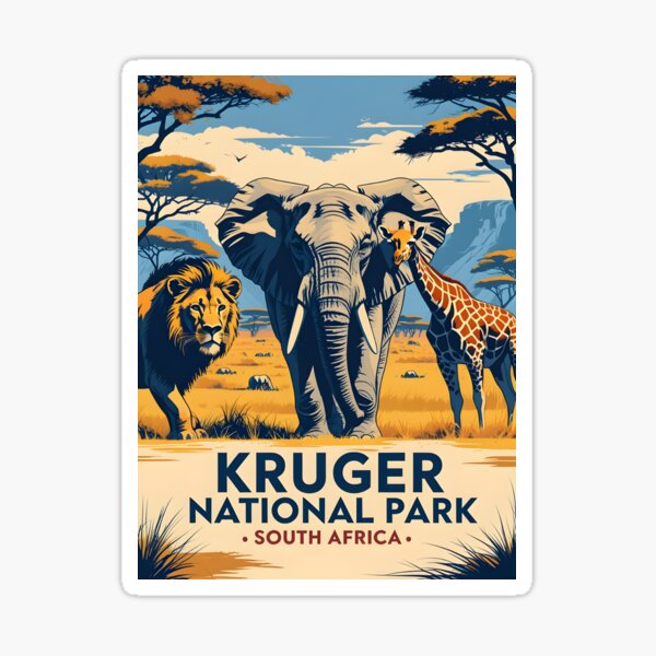 Item preview, Kruger National Park - South Africa designed and sold by GoodOldVintage.