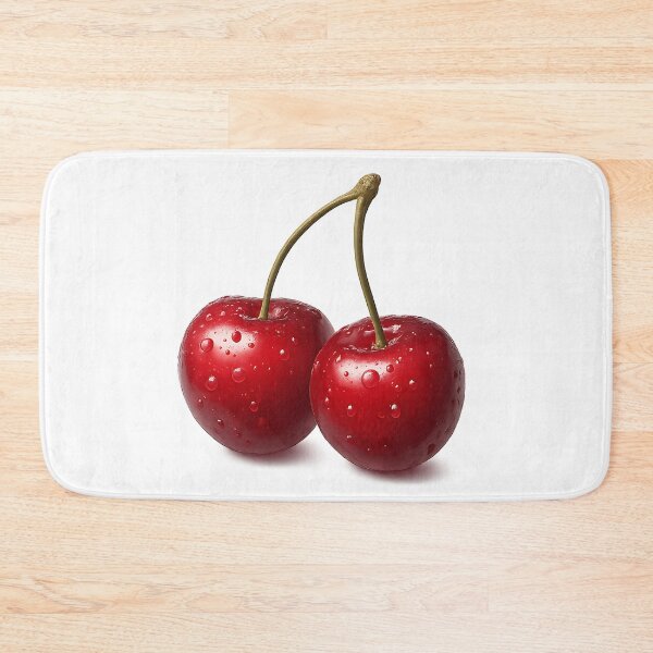 Item preview, Juicy Cherries – Realistic Water-Drop Fruit Illustration designed and sold by BloomOfDesign.