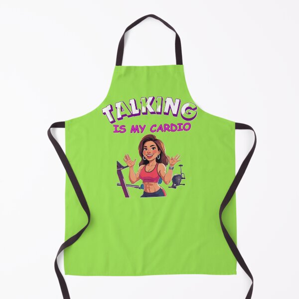 Item preview, Talking Is My Cardio (brunette) designed and sold by BreakupCentral.