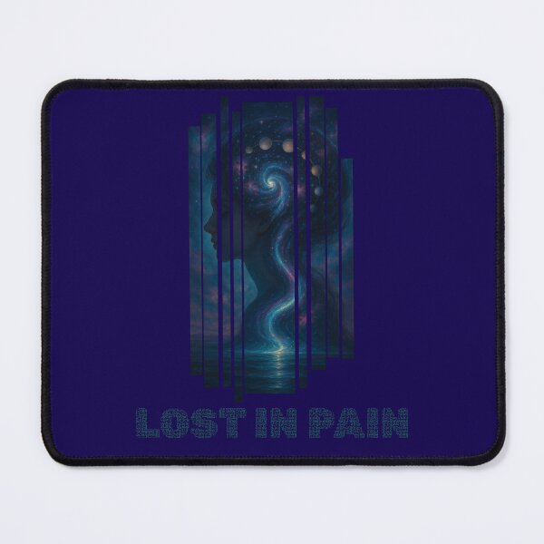 Item preview, Lost in Pain Cosmic Woman – Surreal Galaxy Portrait of Inner Struggle designed and sold by SmyrnaArtGalery.