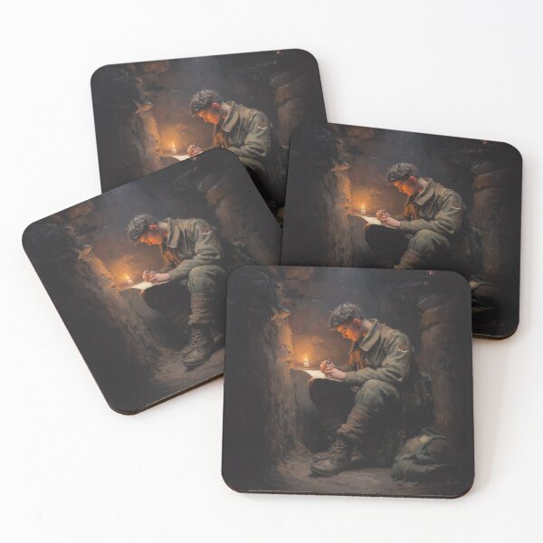 Item preview, Soldier Writing a Letter by Candlelight designed and sold by Rtymer.