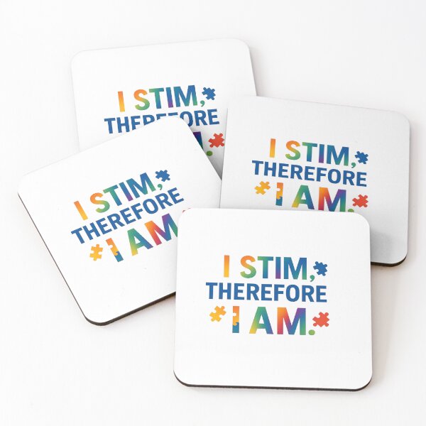 Item preview, I STIM, Therefore I AM – Neurodiversity Pride Design designed and sold by SpectrumBuilt.