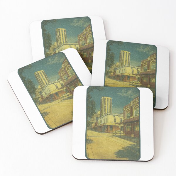Item preview, Quiet Morning in Chinatown | Honolulu Retro City Scene - Urban Nostalgia designed and sold by GEEEN.