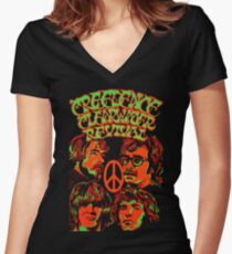 CCR Women's Fitted V-Neck T-Shirt