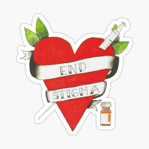 Item preview, End Stigma - Naloxone Heart designed and sold by Activism Apparel by Courtenay Papp.
