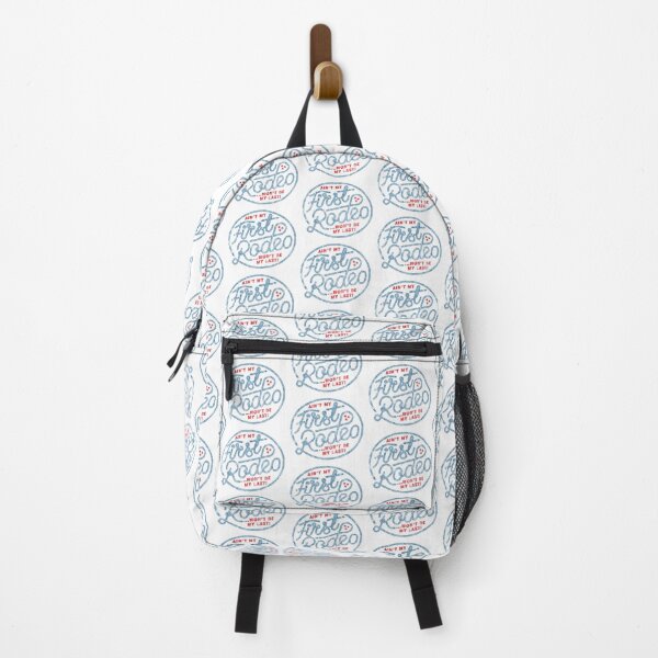 Item preview, Ain't My First Rodeo - Worn (Blue and Red) designed and sold by Justin Ellis.