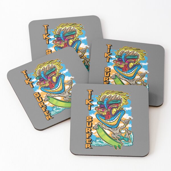 Item preview, Crazy Tiki Surfer – Wild Island Vibes on the Waves designed and sold by eShirtLabs.