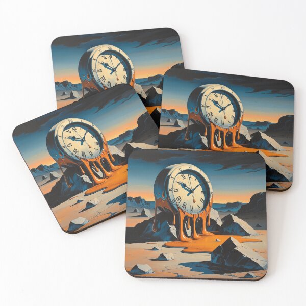Item preview, Melting Clock in Surreal Landscape designed and sold by Rue Market.