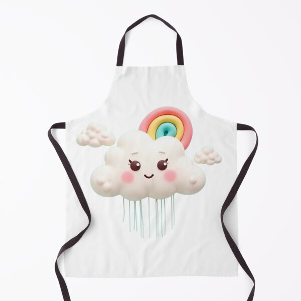Item preview, Kawaii Cloud with Rainbow – Cute Weather Cartoon designed and sold by ZephyrBDesigns.