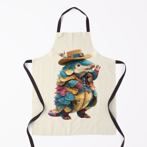Item preview, Title: The Dapper Dillo: Scaled Adventurer of the Southlands designed and sold by MYTHIC PEEL STICKERS.