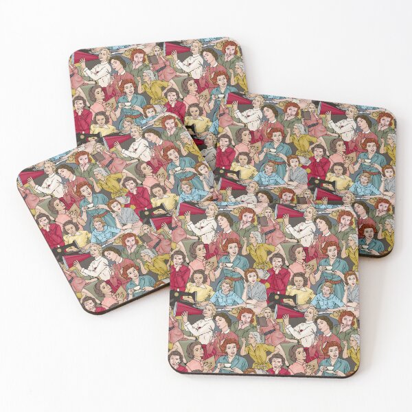 Item preview, Fifties Women Doing Fifties Things designed and sold by Unhinged Heather.