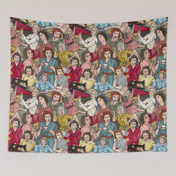 Item preview, Fifties Women Doing Fifties Things designed and sold by Unhinged Heather.