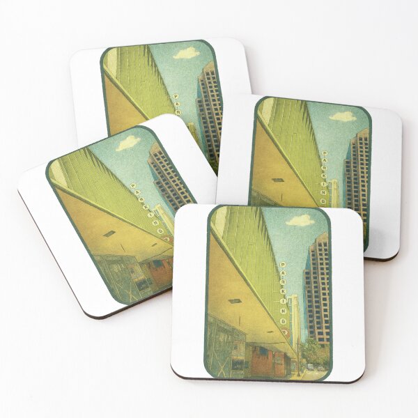 Item preview, Parking Sign in Urban Retro Style | Midcentury City Mood - Honolulu Street Scene designed and sold by GEEEN.