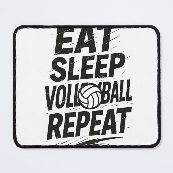 Item preview, Eat Sleep Volleyball Repeat – Grunge Typography Design designed and sold by bdberto12.