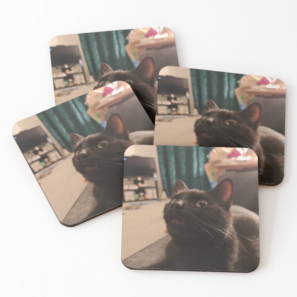 Item preview, Black cat with adoring gaze designed and sold by BornToBeWyld.