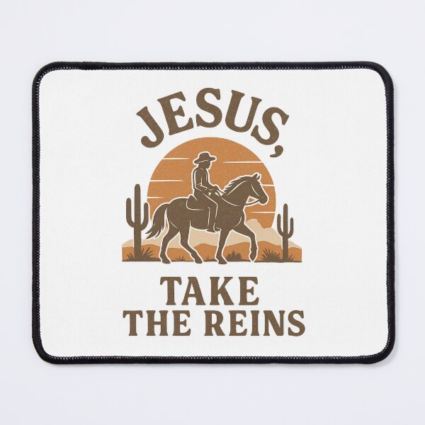 Item preview, Jesus Take The Reins - Western Christian designed and sold by ChristianPrint1.