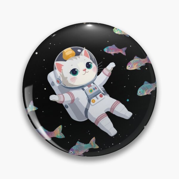 Item preview, Catstronaut and Cosmic Fish  designed and sold by WoofyArts.
