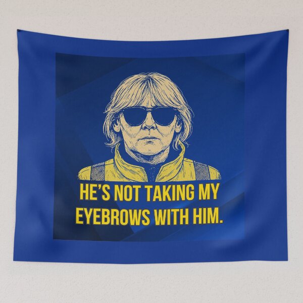 Item preview, Happy Valley Quote Art - Blue Background designed and sold by Where Troubles Melt Like Lemon Drops.