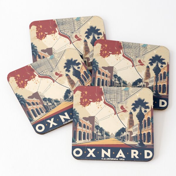 Item preview, Oxnard California 1950s USA Vintage Travel Tourism  designed and sold by TravelersGems.