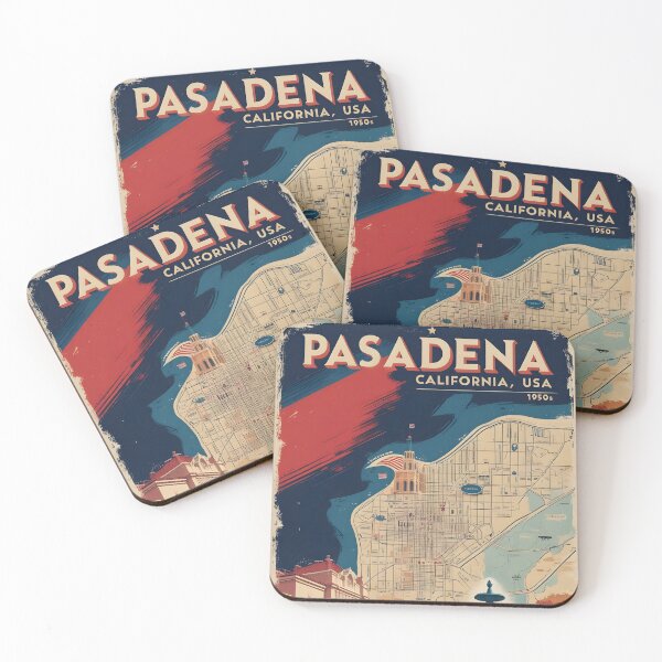 Item preview, Pasadena California 1950s USA Vintage Travel Tourism  designed and sold by TravelersGems.